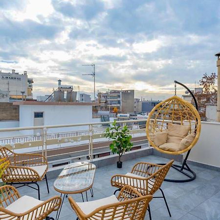 Pomegranate Luxury Penthouse Maisonette With Beautiful Terrace & Free Parking By Binobi ! Thessaloníki Eksteriør bilde